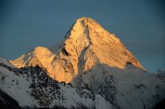 13 K2 North Face At Sunset From K2 North Face Intermediate Base Camp.jpg